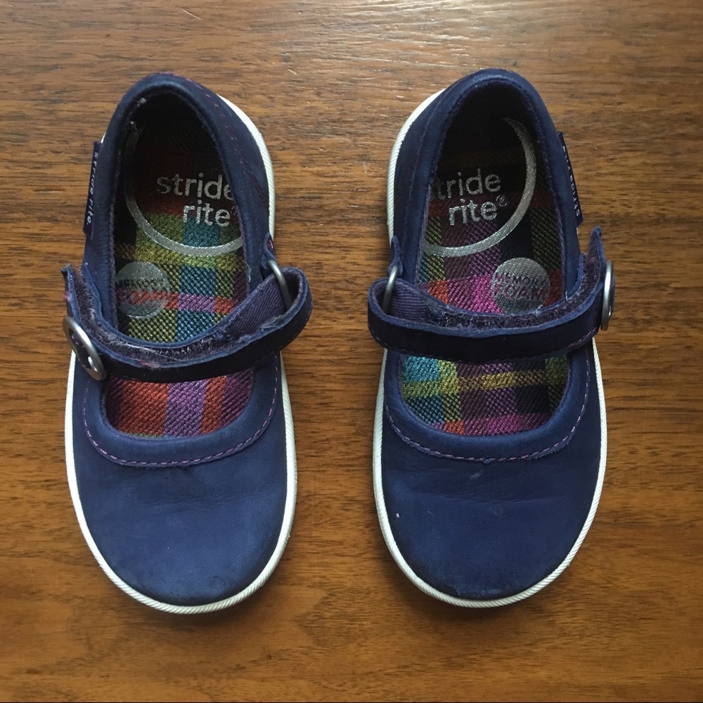 Stride Rite navy Mary Janes toddler 5